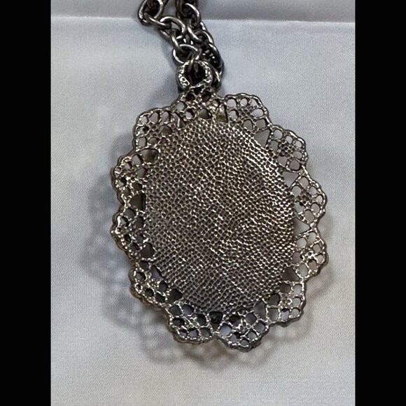 Classic Hardware Harley Davidson Victorious Winged #1 Necklace Choker Vintage 16 - Picture 7 of 7